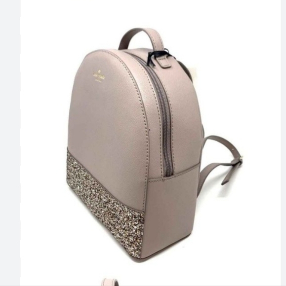 KATE SPADE Dark Beige and 1/4 Glitter Backpack, NWOT main image 4